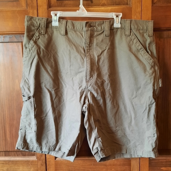 Carhartt Cotton Canvas Work Shorts Original Fit brown B147 LBR size 44 - Picture 3 of 13